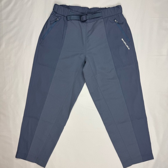 Endura Unisex Forty1Thirty Trousers Pants Sz Medium Blue Relaxed Fit Belted B4